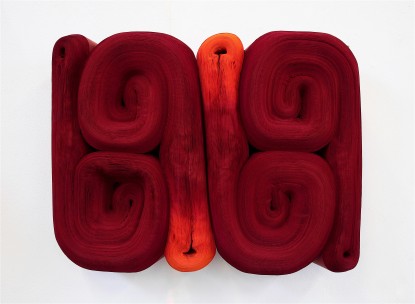 Jae Ko, JK454 Wine Carmine with Orange, 2017